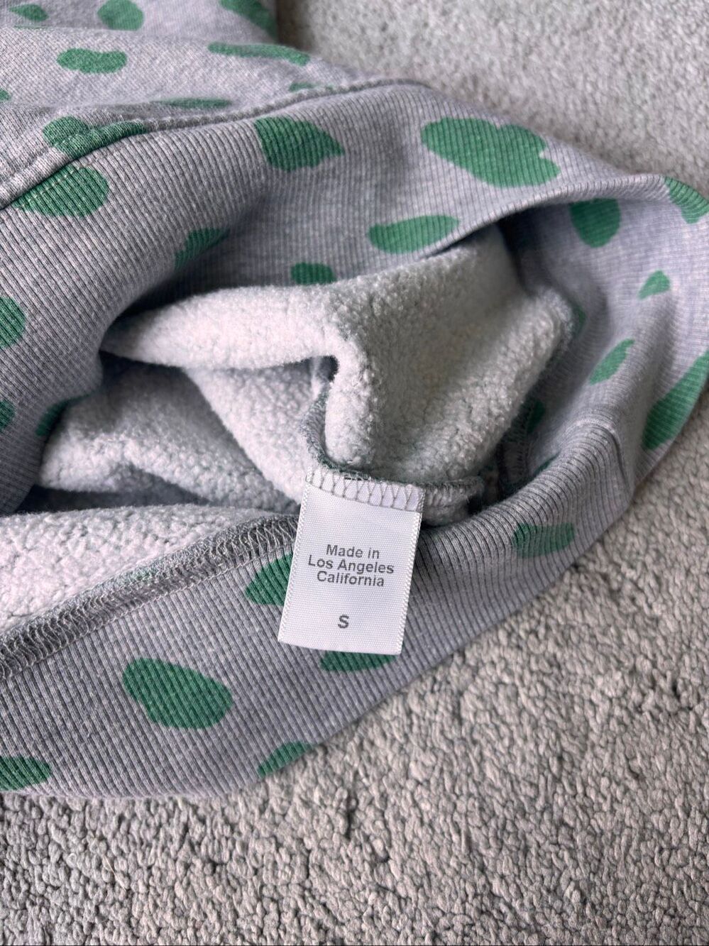 Clare V. Leopard Lips crewneck oversized Sweatshirt, Small $178 F18 - Picture 5 of 11